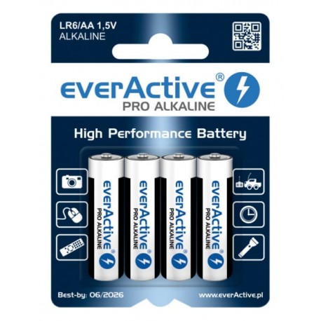 Bateria alkaiczna EverActive Pro LR03/ AAA 4szt.