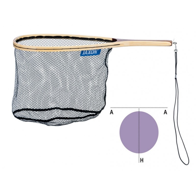 Flagman Boat Landing Net Rubber Mesh 70x60cm - Centrum Wędkarskie