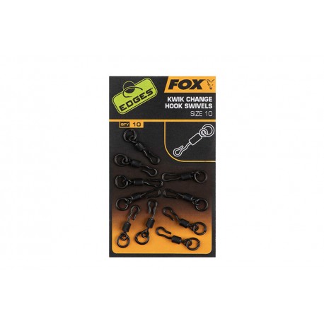 Fox Edges Kwik Change Hook Swivels   nr 10