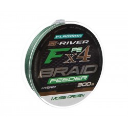 Plecionka S-RIVER PE BRAID Hybrid F4 FEEDER  Moss Green 300m 0,14mm